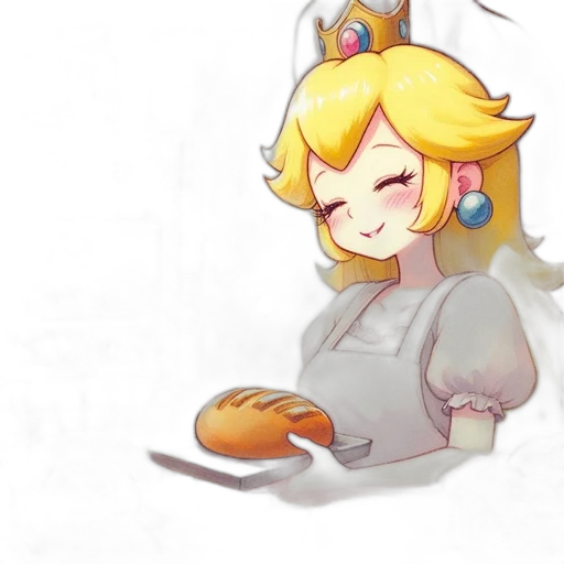 food, robot, staff, creature, pixel art, concept art, anime, watercolor transparent PNG cut-out