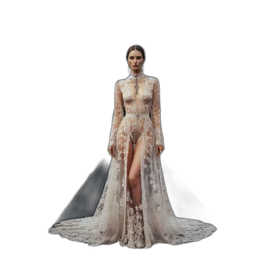 dress, jewelry, concept art, fantasy art, photorealistic, 3d render, earth tones, historical transparent PNG cut-out