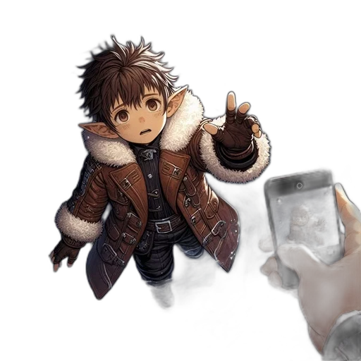 weapon, jacket, creature, staff, concept art, fantasy art, 3d render, photorealistic transparent PNG cut-out
