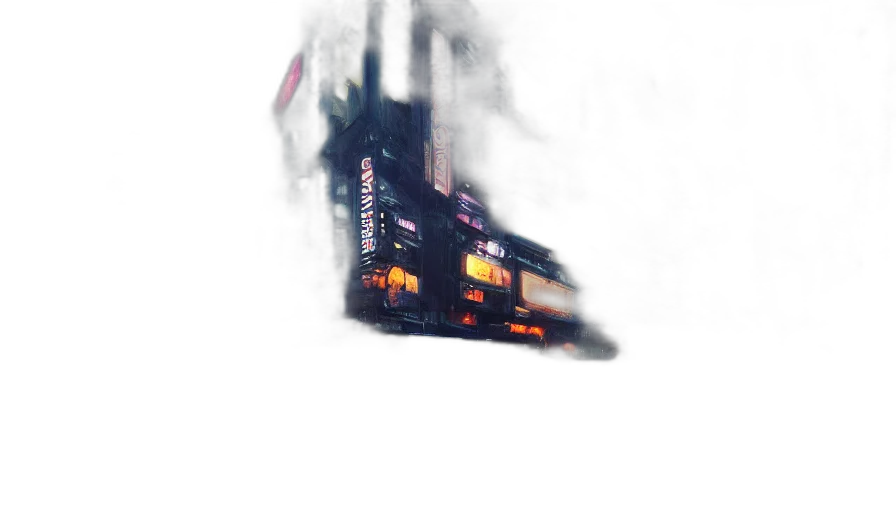 robot, car, building, weapon transparent PNG cut-out