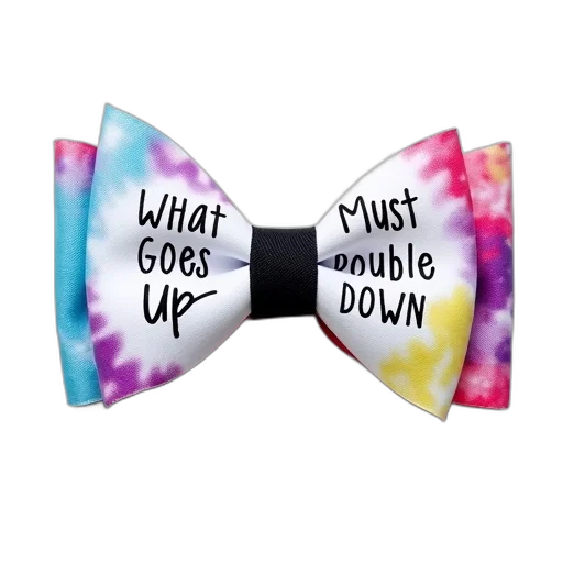 close-up, colorful, hair, bow, words, what, goes, must transparent PNG cut-out