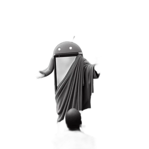 robot, staff, dress, creature, 3d render, concept art, pixel art, cartoon transparent PNG cut-out