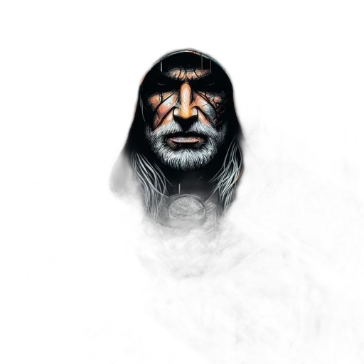 face, mask, creature, animal, concept art, fantasy art, comic book art, photorealistic transparent PNG cut-out