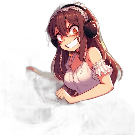 dress, staff, mask, weapon, anime, pixel art, watercolor, concept art transparent PNG cut-out