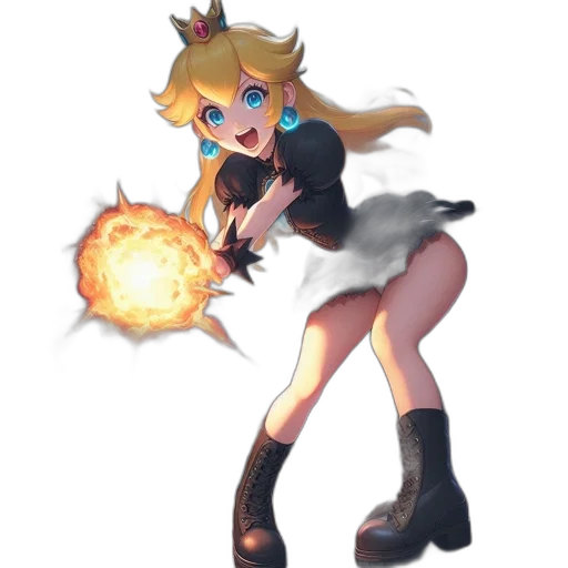 dress, staff, weapon, pixel art, concept art, 3d render, fantasy art, dark transparent PNG cut-out