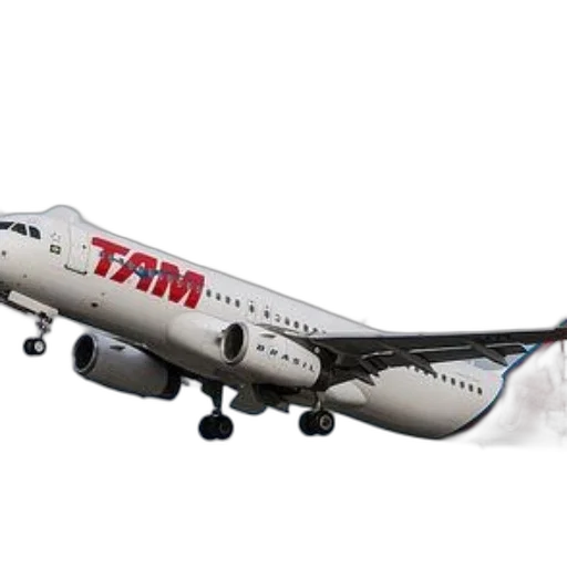 tam, brasil, airplane, captured, mid-flight, against, backdrop, clouds transparent PNG cut-out