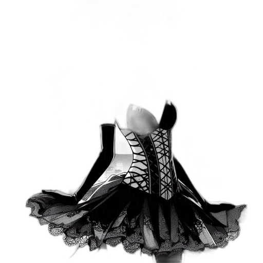 dress, shoes, crown, jewelry, 3d render, photorealistic, concept art, cartoon transparent PNG cut-out