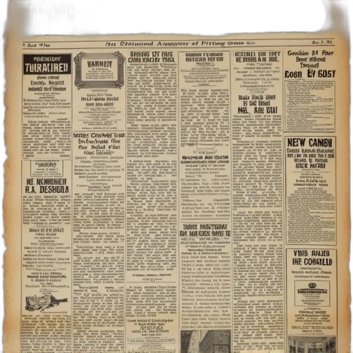 vintage, newspaper, page, large, headline, reads, oxborow, herald transparent PNG cut-out