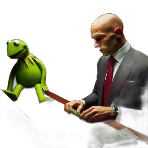staff, concept art, photorealistic, 3d render, bald, man, suit, counts transparent PNG cut-out