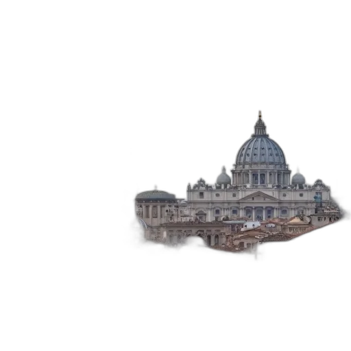 building, crown, concept art, photorealistic, 3d render, pixel art, panoramic, view transparent PNG cut-out