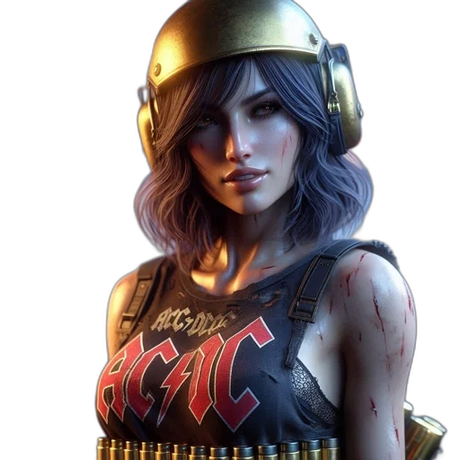 weapon, concept art, comic book art, cyberpunk, fantasy art, dc-clad, woman, helmet transparent PNG cut-out