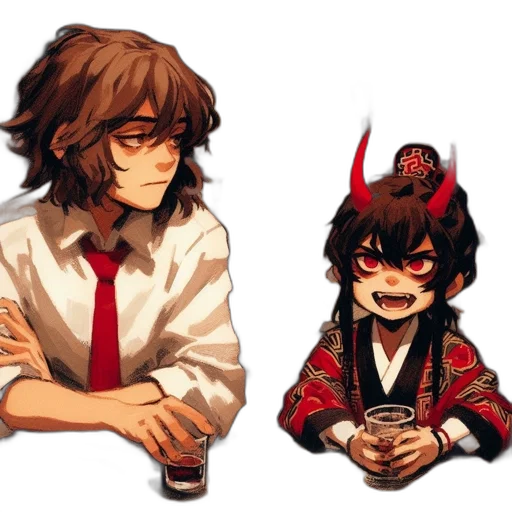 mask, pixel art, concept art, anime, fantasy art, fire, red, dark transparent PNG cut-out