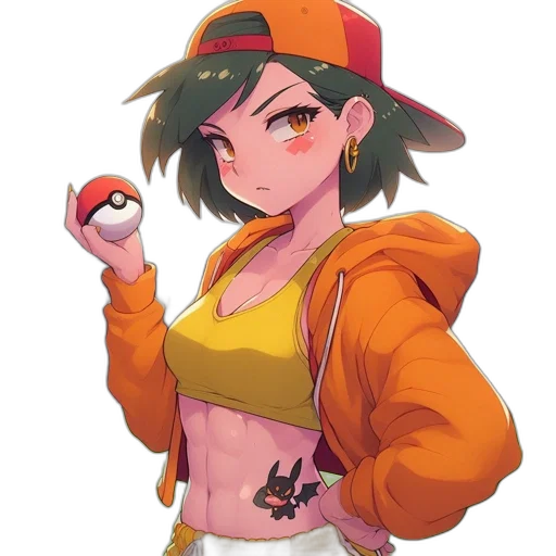 hat, jacket, staff, weapon, pixel art, concept art, anime, fantasy art transparent PNG cut-out