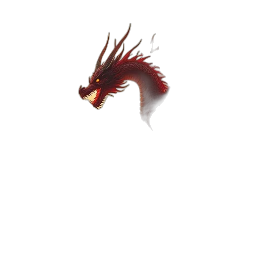 dragon, creature, animal, staff transparent PNG cut-out