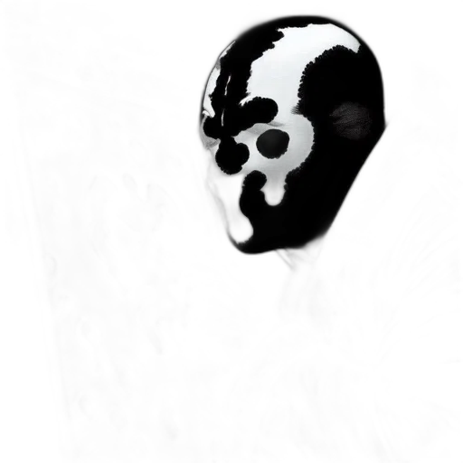 mask, face, robot, creature, comic book art, concept art, 3d render, photorealistic transparent PNG cut-out