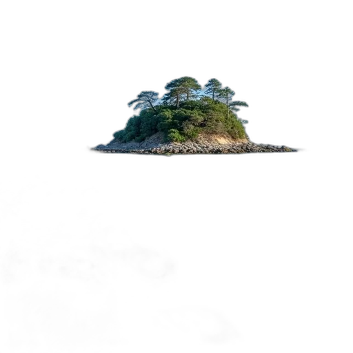 tree, crown, hat, umbrella, photorealistic, 3d render, concept art, pixel art transparent PNG cut-out