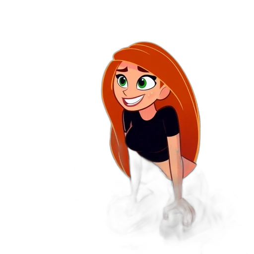 hair, dress, creature, animal, cartoon, concept art, 3d render, pixel art transparent PNG cut-out