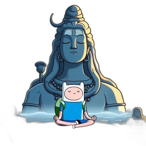 crown, staff, concept art, pixel art, cartoon, 3d render, underwater, blue transparent PNG cut-out