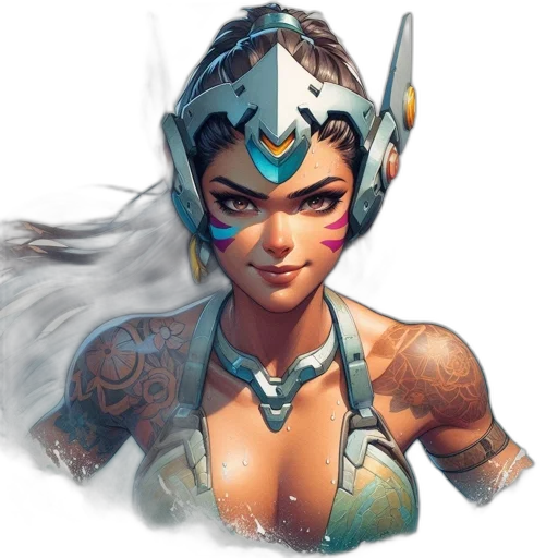 staff, face, weapon, jewelry, fantasy art, concept art, pixel art, comic book art transparent PNG cut-out