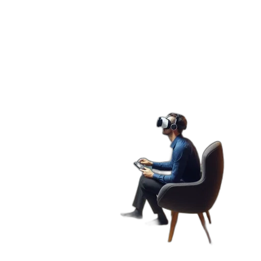 furniture, robot, mask, hat, concept art, 3d render, pixel art, cyberpunk transparent PNG cut-out