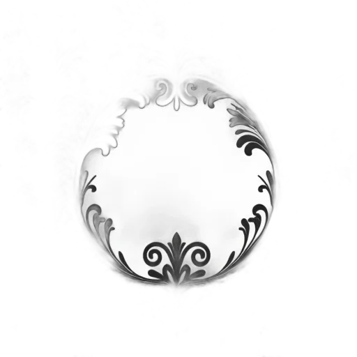 jewelry, crown, mask, furniture, black, white, damask, monogramm transparent PNG cut-out