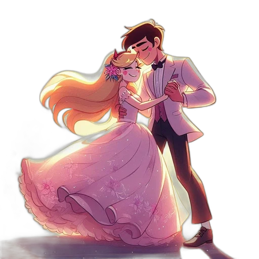 dress, crown, watercolor, concept art, cartoon, anime, underwater, fire transparent PNG cut-out