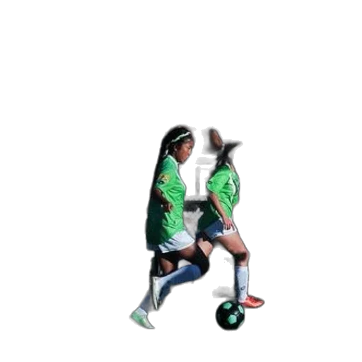 3d render, pixel art, concept art, photorealistic, green, soccer, game, taking transparent PNG cut-out