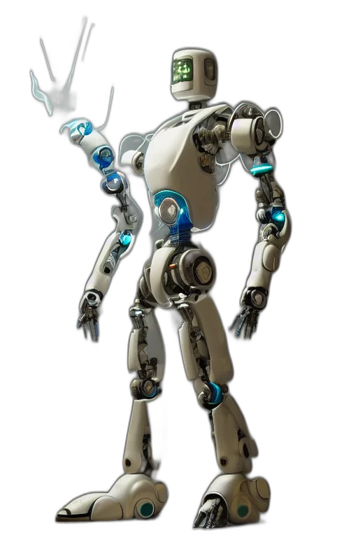 robot, staff, weapon, concept art transparent PNG cut-out
