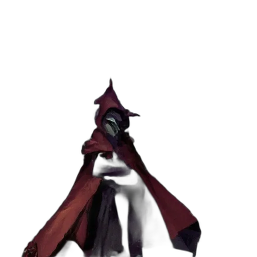 staff, mask, dress, weapon, concept art, 3d render, fantasy art, pixel art transparent PNG cut-out