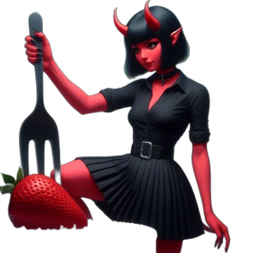 staff, food, weapon, concept art, pixel art, fantasy art, 3d render, red transparent PNG cut-out