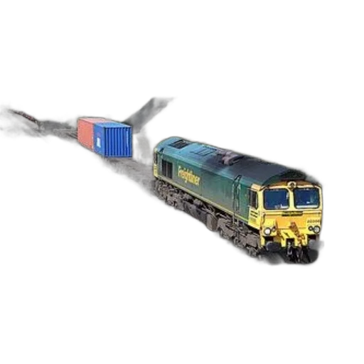 weapon, staff, sword, 3d render, freightliner, train, pulls, colorful transparent PNG cut-out