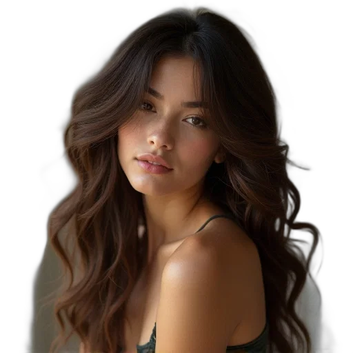 face, hair, jewelry, dress, photorealistic, oil painting, cartoon, fantasy art transparent PNG cut-out