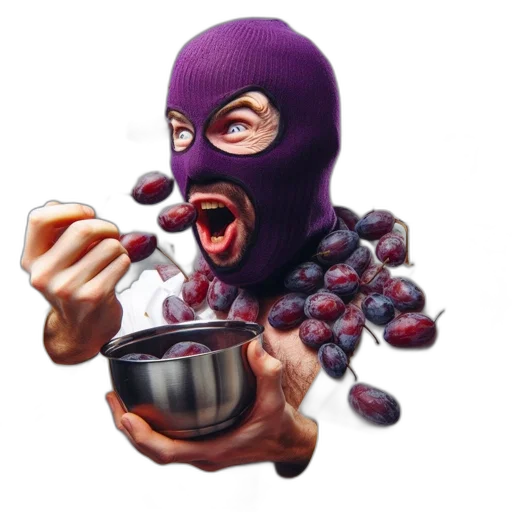 food, mask, creature, face, 3d render, concept art, pixel art, individual transparent PNG cut-out