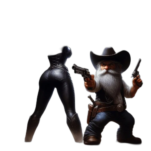 weapon, robot, hat, concept art, 3d render, pixel art, fantasy art, female transparent PNG cut-out