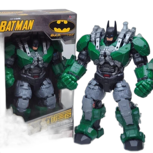 concept art, comic book art, 3d render, action, figure, batman, universe, depicted transparent PNG cut-out