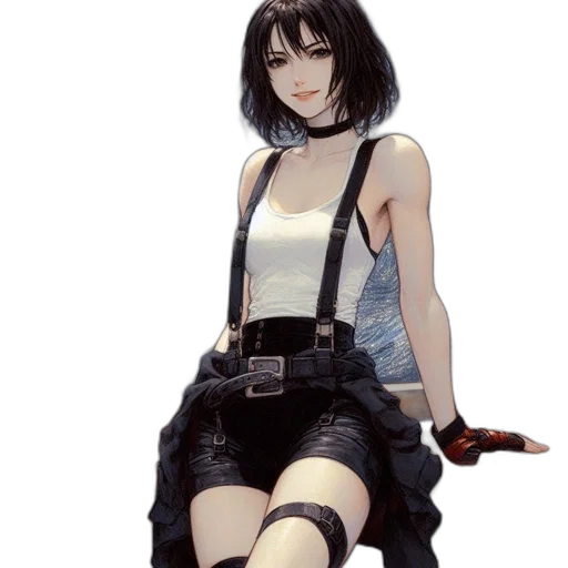dress, jacket, robot, weapon, concept art, pixel art, anime, photorealistic transparent PNG cut-out