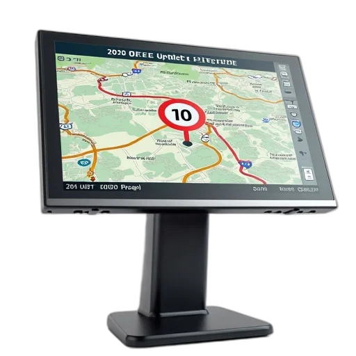 digital, display, screen, showing, map, text, 2020, maps transparent PNG cut-out
