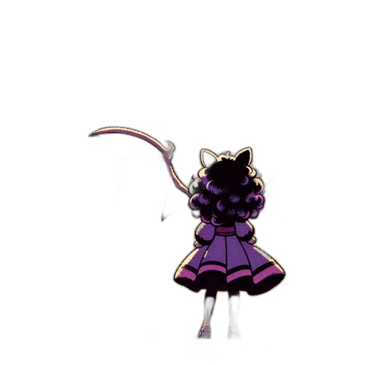 staff, creature, weapon, animal, pixel art, concept art, anime, 3d render transparent PNG cut-out