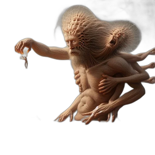 creature, hair, animal, dragon, concept art, 3d render, photorealistic, fantasy art transparent PNG cut-out