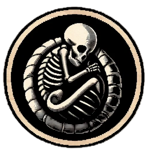 jacket, jewelry, creature, pixel art, concept art, monochrome, dark, illustrated transparent PNG cut-out