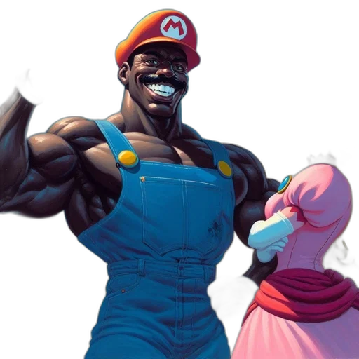 dress, weapon, concept art, comic book art, anime, vaporwave, mario, princess transparent PNG cut-out