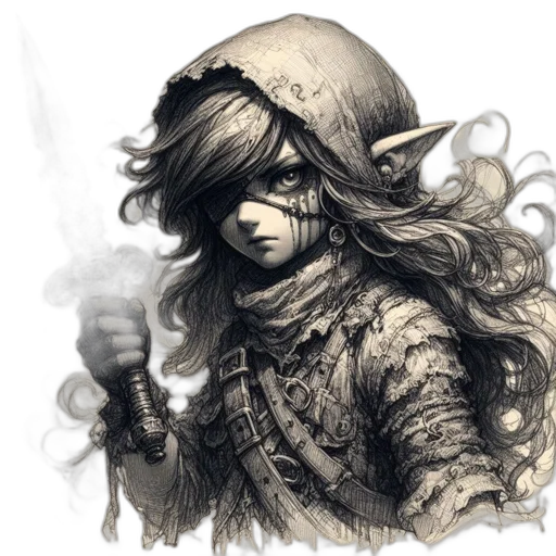sword, weapon, face, mask, fantasy art, concept art, pencil sketch, photorealistic transparent PNG cut-out