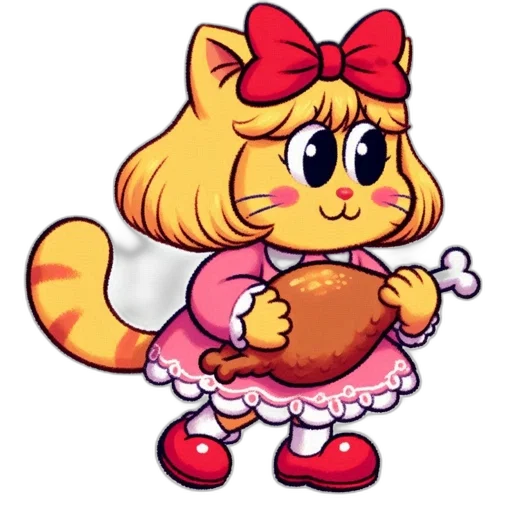 staff, dress, animal, creature, pixel art, cartoon, concept art, 3d render transparent PNG cut-out