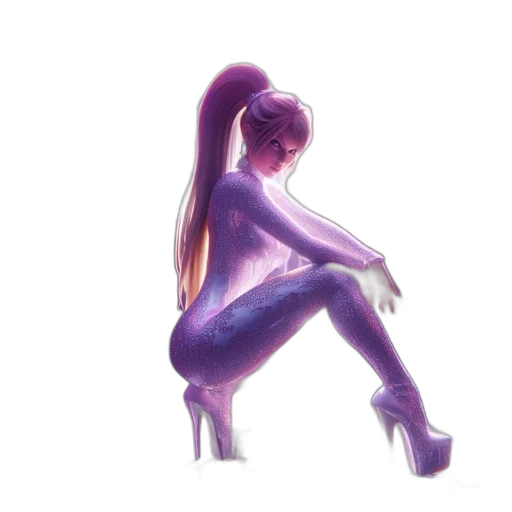 hair, dress, robot, creature, concept art, 3d render, watercolor, pixel art transparent PNG cut-out