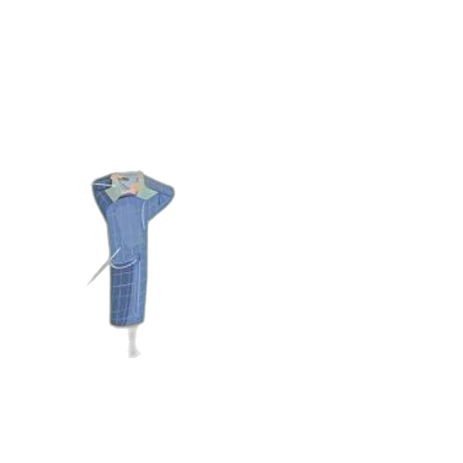 umbrella, staff, weapon, bottle, 3d render, blue, man, made transparent PNG cut-out