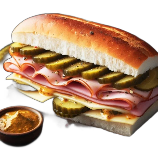food, weapon, animal, photorealistic, 3d render, enticing, sandwich, rests transparent PNG cut-out