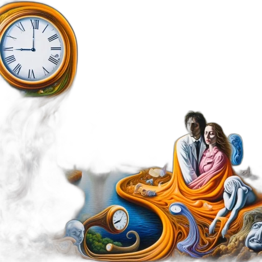 photorealistic, fantasy art, concept art, 3d render, outer space, underwater, fire, fog transparent PNG cut-out