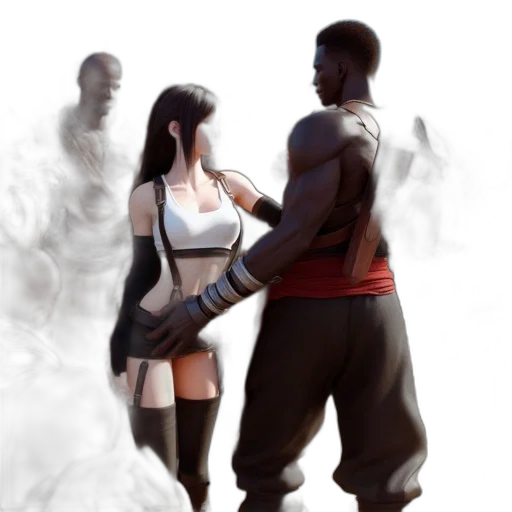 concept art, fantasy art, comic book art, anime, fog, fire, city street, arid transparent PNG cut-out