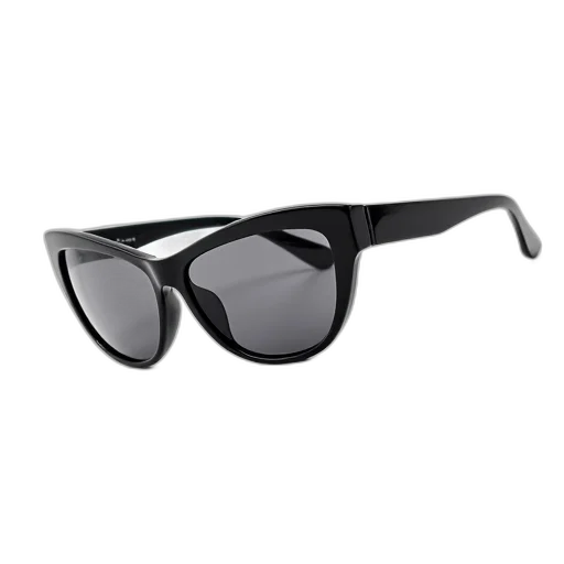 3d render, pair, black, sunglasses, shiny, surface, reflective, lens transparent PNG cut-out