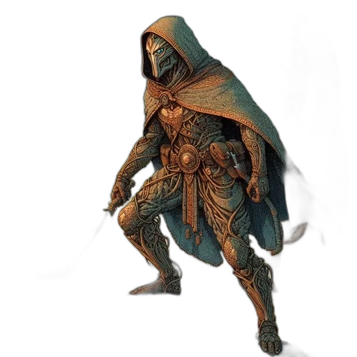 sword, staff, mask, weapon, concept art, fantasy art, 3d render, comic book art transparent PNG cut-out
